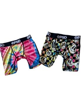 PSD Boys Happy Dye & Smiley' Boxer Briefs Size Small